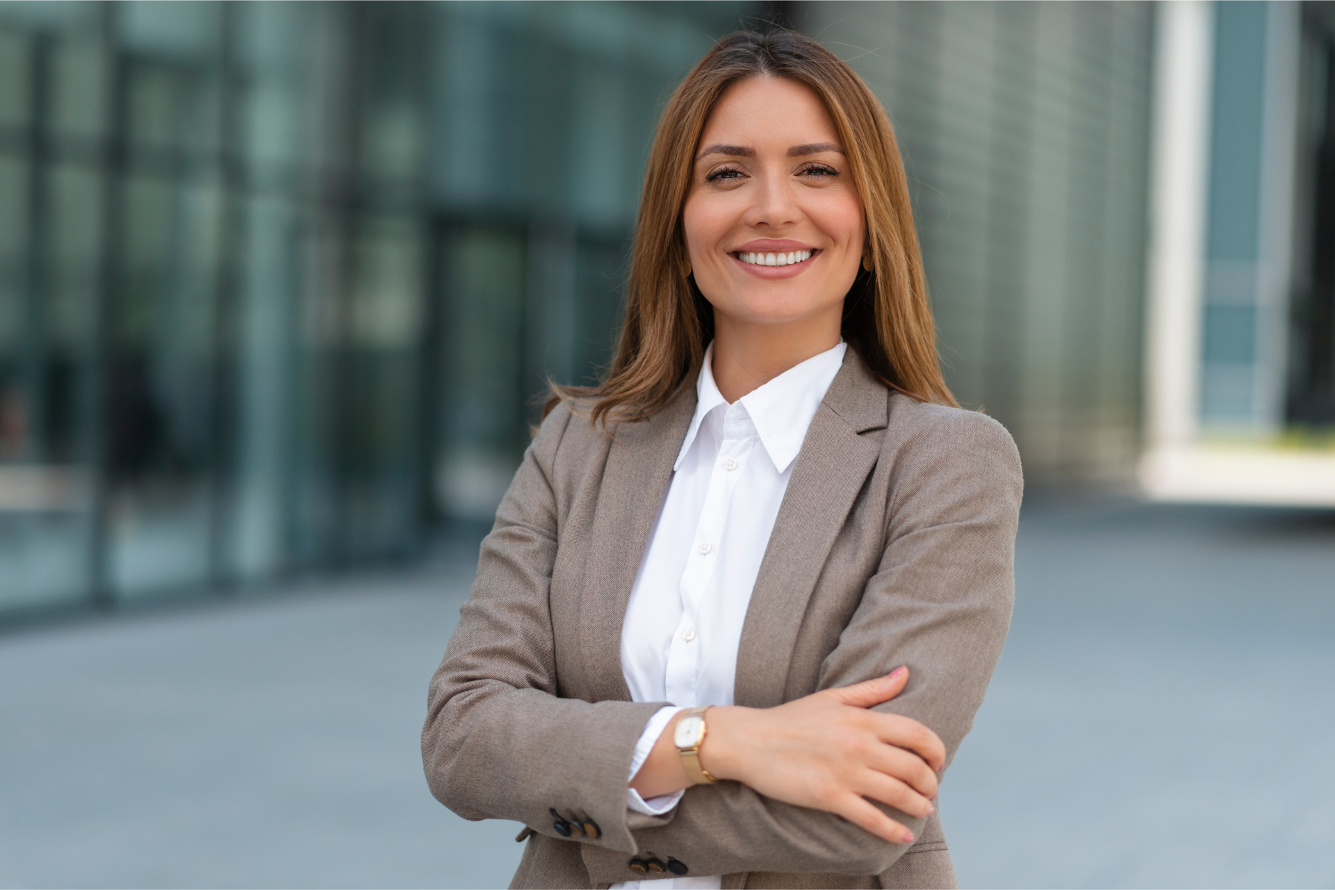 Female Law School Admissions Employee Smiling