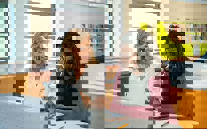 Pre-Law Advisor showing prospective law student how JD-Next can strengthen her law school application